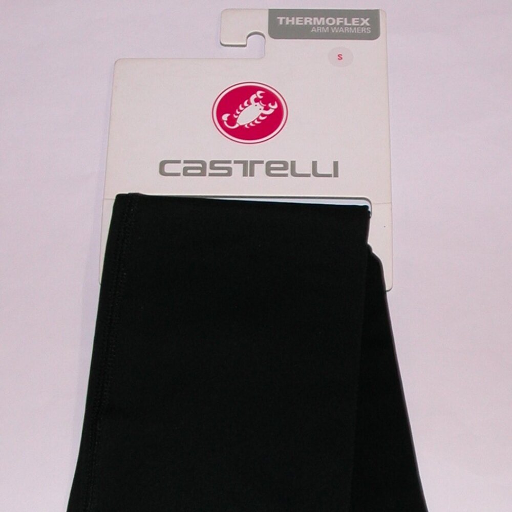 Castelli Thermoflex 2 Unisex Arm Warmers Women's Small NWT Black Cycling Running